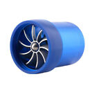 Car Turbine Air Intake Fuel Gas Saver Double Fan System Turbo 2.5-3.0 Blue