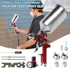 Hvlp Auto Paint Air Spray Gun Kit Gravity Feed Car Primer 1.4mm 1.7 2.5mm Nozzle