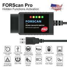 Forscan Pro Obd2 Scanner Usb Diagnostic Tool Cable Hs Ms Code Reader For Ford