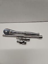 4 Pc Lot Of Matco Silver Eagle 14 Drive Reversible Quick Release Ratchet...