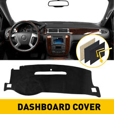 Black Dashboard Pad Dash Cover Mat For 2007-2014 Chevy Tahoesuburbanavalanche