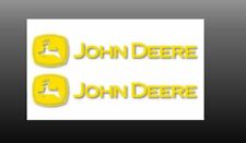 2x For John Deere Premium Vinyl Sticker 2-pack Yellow 9 12 15 24 Or 36