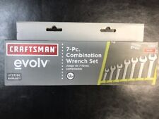 Craftsman Evolv 7 Pc Combination Wrench Set Inch Sae 12352 New