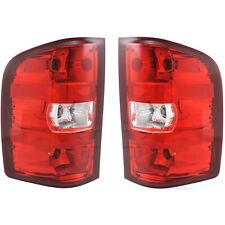 Tail Light Set For 2007-2013 Chevrolet Silverado 1500 Left And Right With Bulb