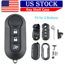 Smart Key Fob Shell Car Remote Case For 2012 2013 2014 2015 Fiat 500 Blade Uncut