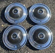 Set Of 4 Oem 1973 15 Ford T-bird Thunderbird Wheel Covers Hubcaps Vintage