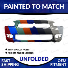 New Painted 2008-2015 Mitsubishi Lancer Unfolded Front Bumper W Lower Spoiler