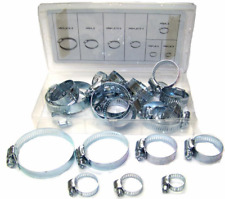 34 Pc Hose Clamp Assorted Set Worm Gear Type Hose Pipe Fitting Clamp Assortment