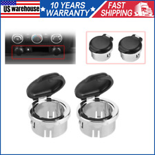 2pcs Dash Power Outlet Cover Fit For Chevy Silverado Gmc Sierra Tahoe 2007-2013