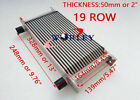 Universal 19 Row An-10an Engine Transmission Racing Aluminum Oil Cooler Silver