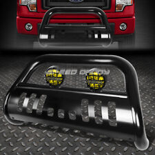Black Bull Bar Grille Guardyellow Fog Light For 11-16 Ford F250-f550 Superduty