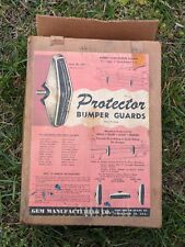 50s 60s Car Bumper Guards Protecter Gem Manufacturing Co Rubber Faced 657