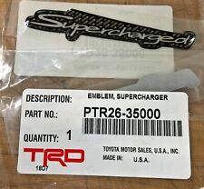 Oem Trd Supercharged Emblem Toyota Racing Development Ptr26-35000