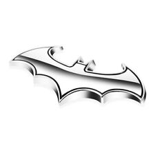 1x Universal Chrome Metal Badge Emblem Batman 3d Bat Car Exterior Tail Sticker