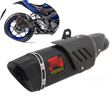 For Yamaha Yzf R3 R25 Mt-03 Mt25 Exhaust Pipe Motorcycle Black Muffler Escape