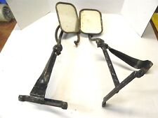 Vintage 1950s-1960s Truck Car Clamp On Mirrors For Towing Trailer Or Camper Used