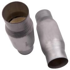 1 Set 2pc 3 Inout Universal Catalytic Converter Epa Approved Stainless Steel
