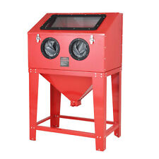 Bench Top Abrasive Blast Cabinet With Glass Viewing Windows 90 Gallon