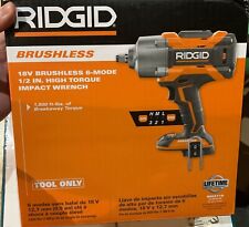Ridgid 18v Brushless Cordless 12 In. High Torque 6-mode Impact Wrench Tool Only