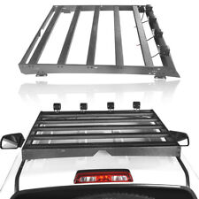 Off-road Roof Rack Basket Luggage Cargo Carrier W Light For Toyota Tundra 14-21