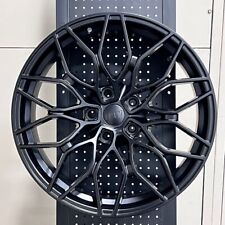 19 W719 Satin Black Wheels Rims Fits Bmw 5x112 19x8.0 25