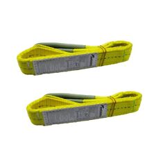 2x3 Tow Recovery Strap Lifting Sling Cargo Tie-down Strap 2-ply Max Wll 12400