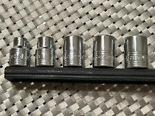 New Sk Tools 5pc Universal Spline Metric Socket Set 8-15mm Nos New Old Stock