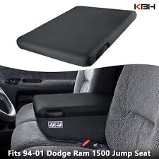 Fits 94-01 Dodge Ram 1500 Jump Seat Console Armrest Pu Leather Cover Black 19x15