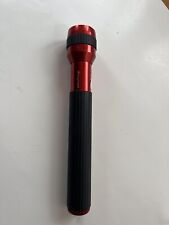 Vtg Snap-on Tools 13 Flashlight 3 D-cell Red Aluminum Usa Tested Numbered