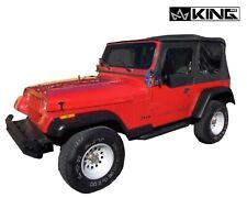Ovs 1987-1995 Fits Jeep Wrangler Yj Soft Top Black Diamond With Tinted Windows
