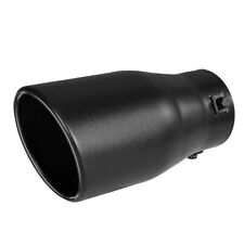Car Exhaust Tip Muffler Pipe Black Coating Stainless Steel Fit 2-2.75 Inch