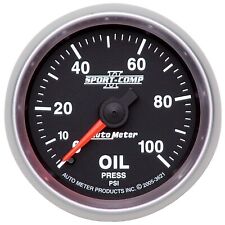 Auto Meter 3621 Sport-comp Ii Oil Pressure Gauge 2 116 Full Sweep