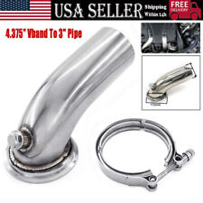 Stainless Down Pipe Elbow 90 Holset Turbo Hy35 Hx He351 V-band Flange Clamp Us