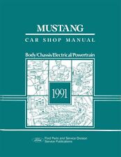 1991 Ford Mustang Shop Service Repair Manual Book Engine Drivetrain Electrical