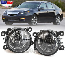Pair Front Bumper Fog Light Driving Lamp Replacement For Acura Tl 2012 2013 2014