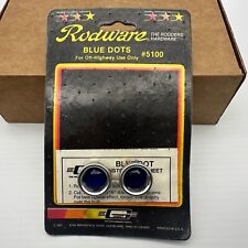 Vtg Hot Rod Diamond Cut Blue Dots 5100 Mr Gasket Co. Tail Light Set Made In Usa