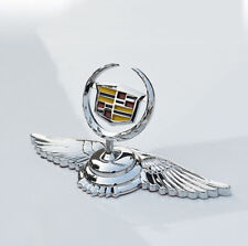 For Cadillac Car Hood Emblem Bonnet Front Badge Sticker Decal Logo Wings Silver