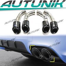 3-layer Black Exhaust Tips For Porsche 958 Cayenne S Gts Turbo S 2015-2018