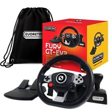 Fury Gt-ev3 Racing Wheel And Pedals For Pc Ps4 And Nintendo Switch Games