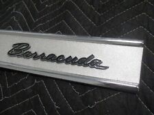 67 Barracuda Rear Trunk Panel - Polished Nice - Cuda 1967 Plymouth Grill Finish