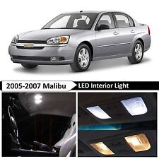 2005-2007 Chevy Malibu White Interior License Plate Led Lights Package Kit