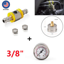 Fuel Pressure Gauge 0-140psi With In-line Adapter 38 Inch Oil Pressure Gauge