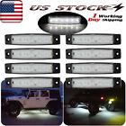 8 Pods Led Rock Light For Jeep Offroad Atv Truck Bed Under Body Fog Lights White