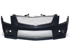 For 08-13 Cadillac Cts V-style Front Bumper W Chrome Grille With Fog Light
