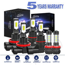For Jeep Compass Sport Utility 2.4l 2014-2021 Led Headlight Fog Light Bulbs Kit