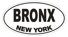 Bronx New York Oval Bumper Sticker Or Helmet Sticker D1481 Euro Oval