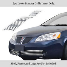 Fits 2005-2009 Pontiac G6 Lower Bumper Silver Billet Grille Insert