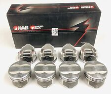 Speed Pro Forged Coated Skirt Flat Top 4vr Pistons Set8 For Pontiac 400 .040