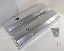 Small Block Chevy 350 Tall Fabricated Anodized Aluminum Valve Covers-long Bolts