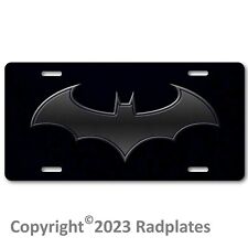 Cool Batman Inspired Art On Black Gray Aluminum Novelty License Tag Plate New
